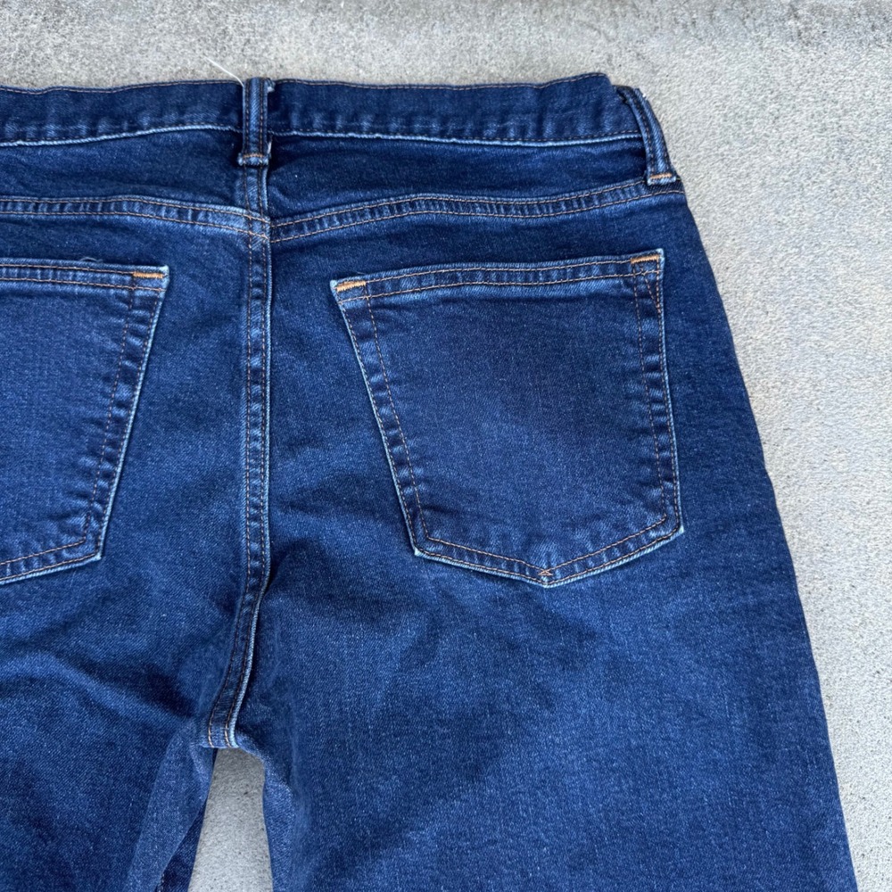 Gap Straight Gapflex Jeans Mens 31x30 Dark Wash Blue Denim Pants - Picture 10 of 10